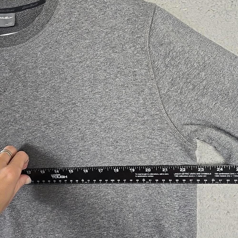 Eddie Bauer Fleece Lined Crew Neck Sweatshirt Men’s Gray Large - Picture 6 of 9